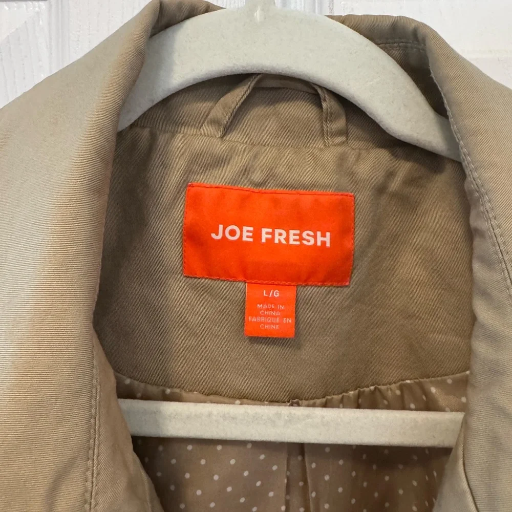 Beige Double-Breasted Trench Coat Joe Fresh - Picture 2 of 5